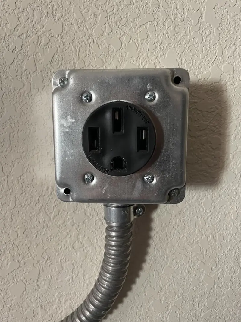 NEMA 14-50 outlet installed for Electrical Panel Upgrade in Riverton